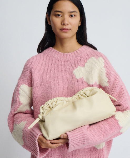 Oversized Cloud Clutch Pearl