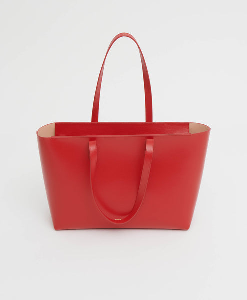 2024 F & W Style Small Leather Tote, Red