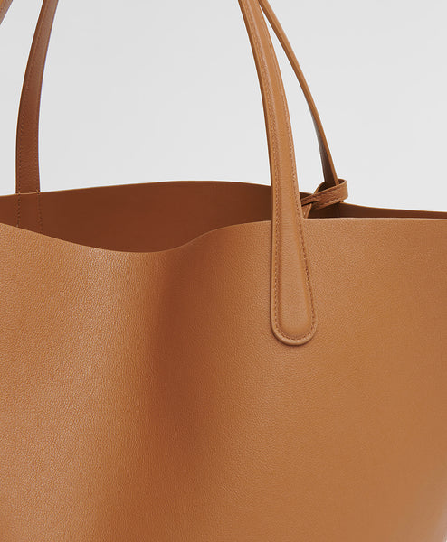 Mansur Gavriel BRAND NEW w/ TAGS Camello Tan Large Tote with Silver  Interior