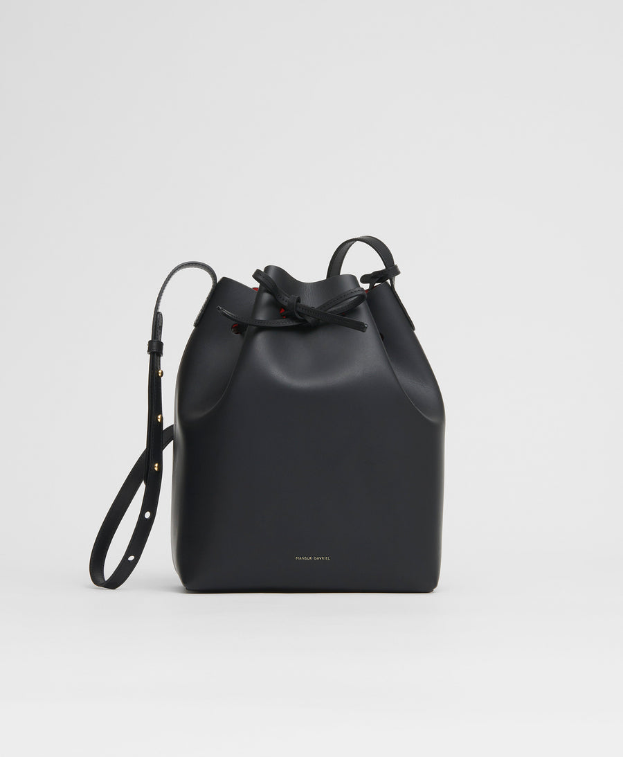 Mansur Gavriel Black Flamma Large Bucket Bag Retail £475 / Style Worn by  Celebs