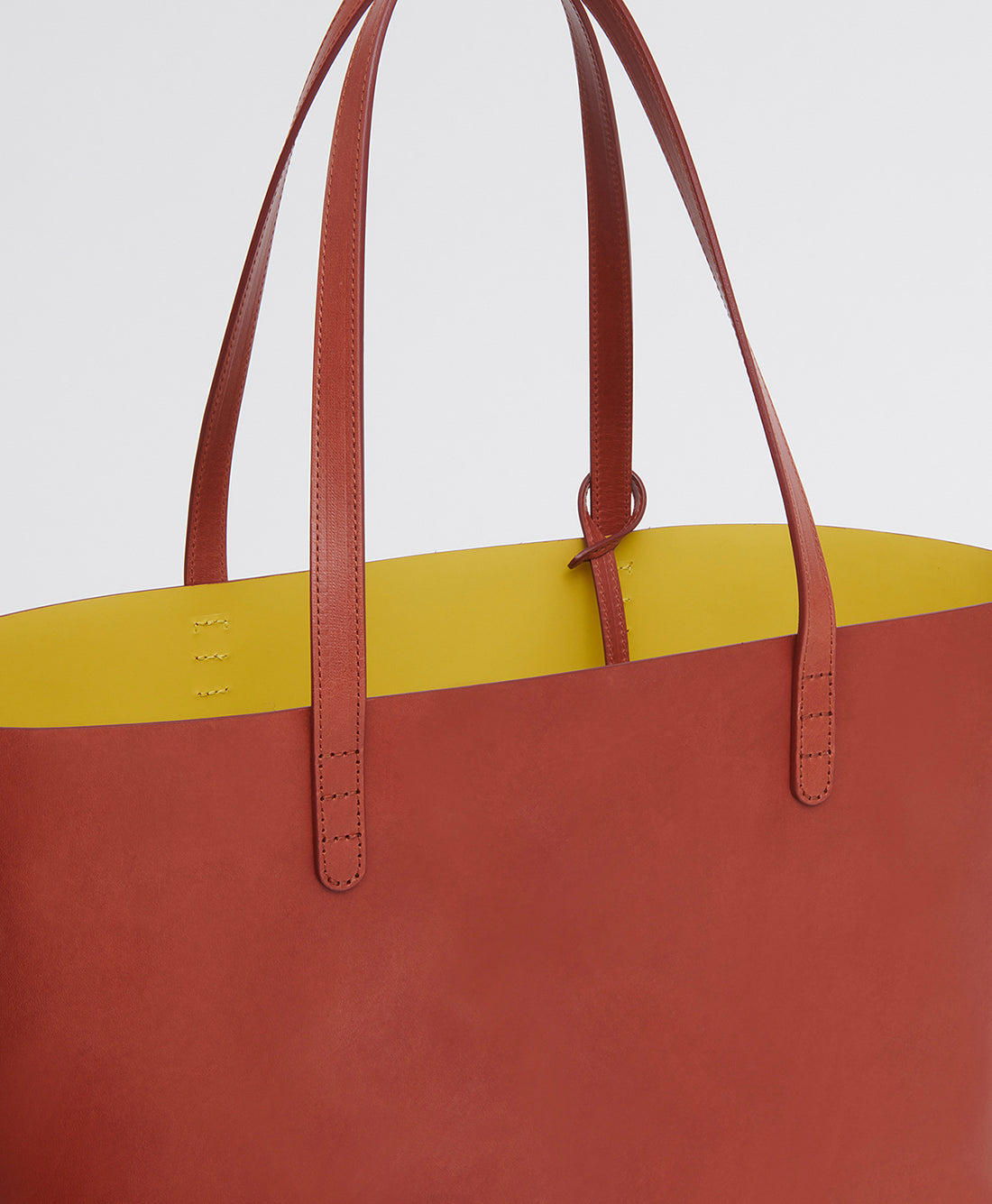 Large Tote - Brandy/Lime