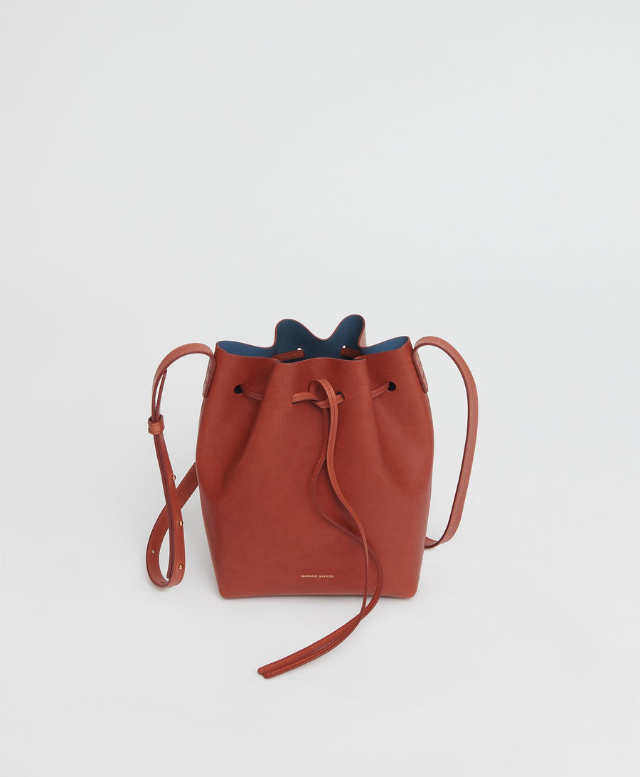 Mansur Gavriel Mini Mini Bucket Bag / Cammello / Creme