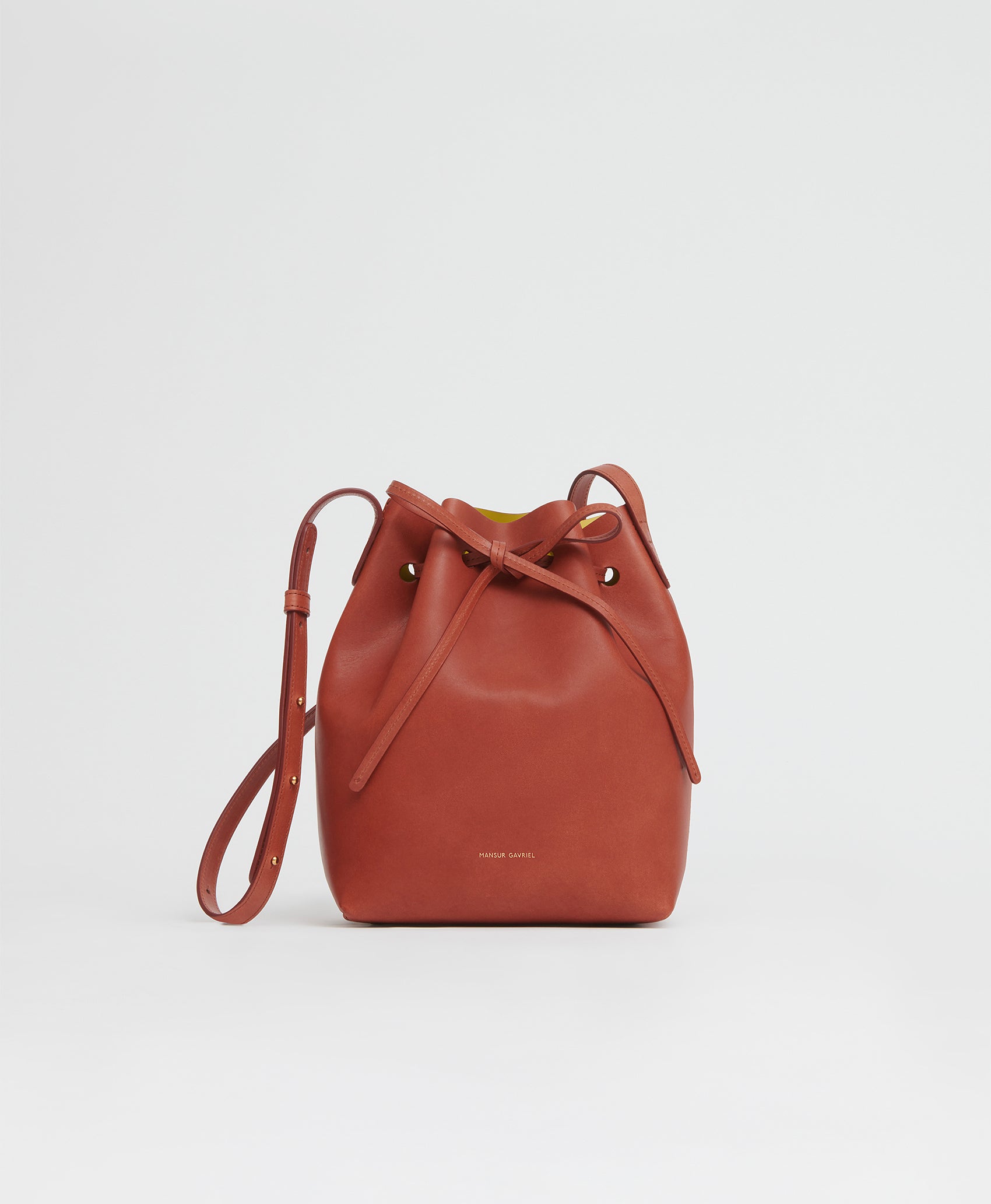 Mansur gavriel best sale bucket bag sizes