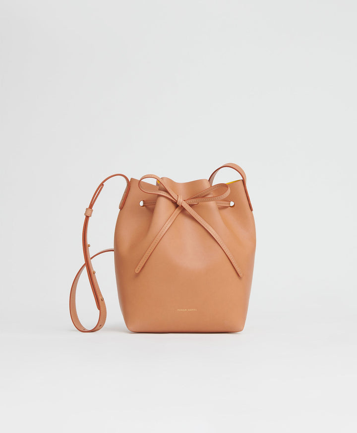 Mansur Gavriel Mini Leather Bucket Bag ~NWT~ Beige