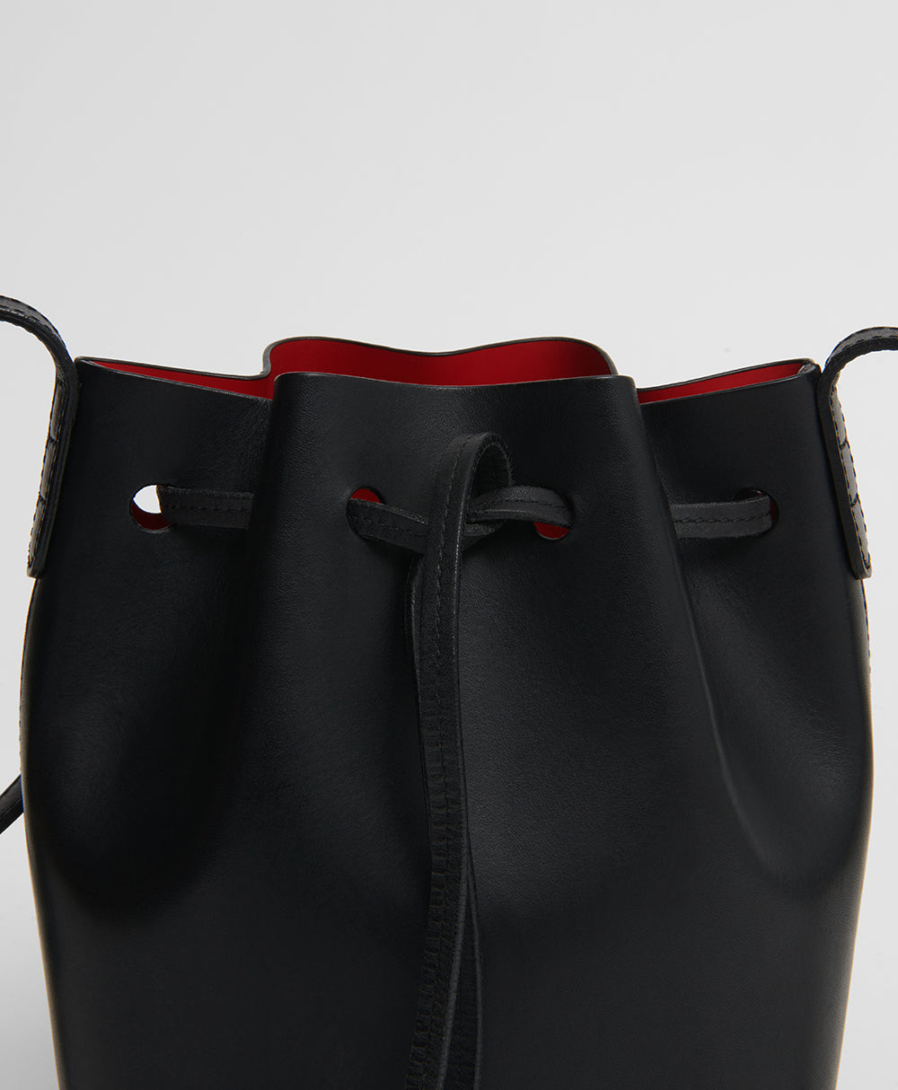 Mini Mini Bucket Bag - Black/Flamma