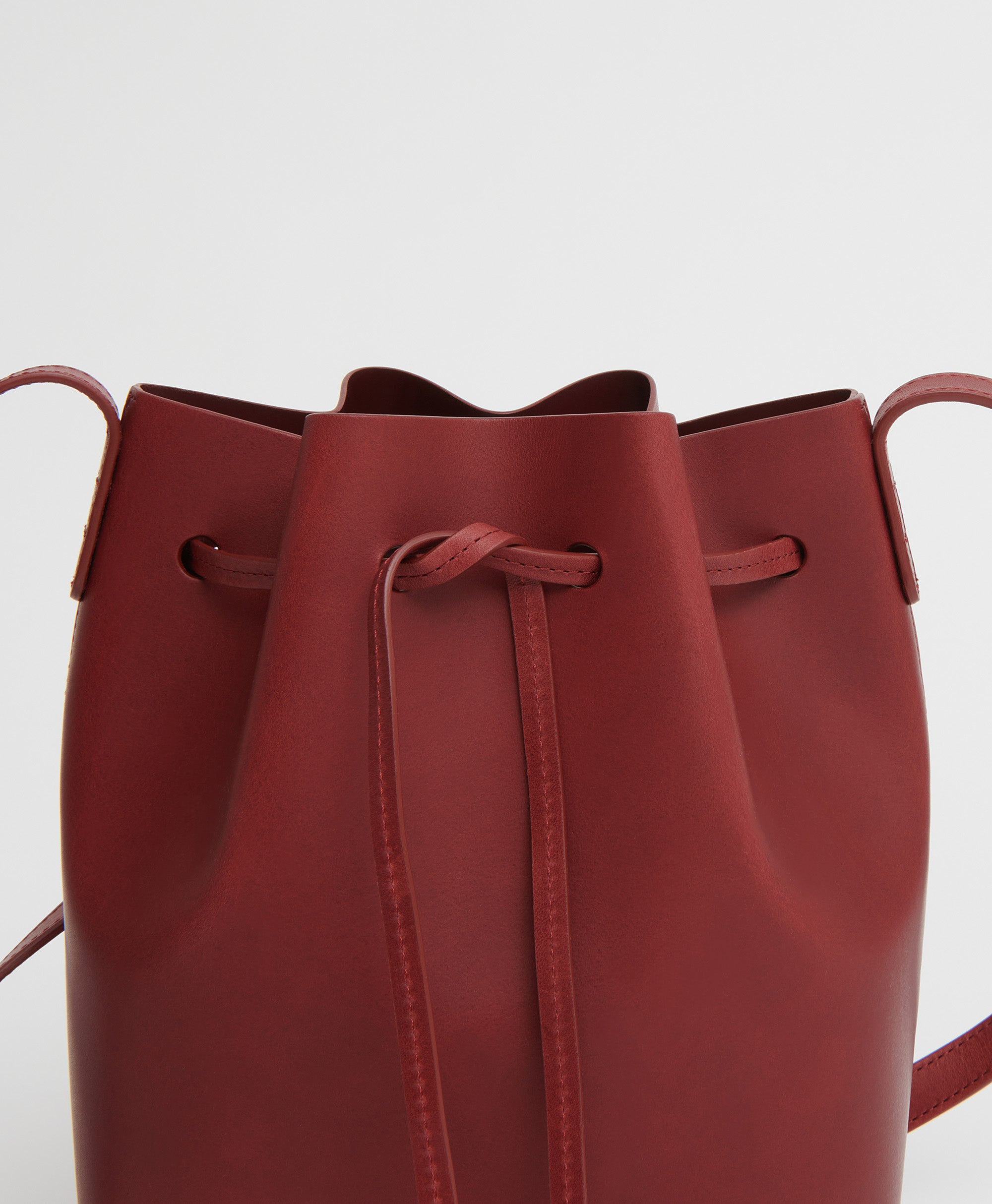 Mansur gavriel saffiano mini bucket online bag