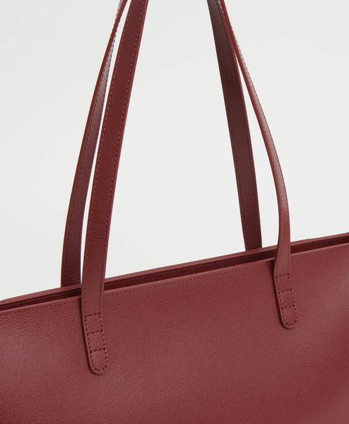 Large Zip Tote - Claret