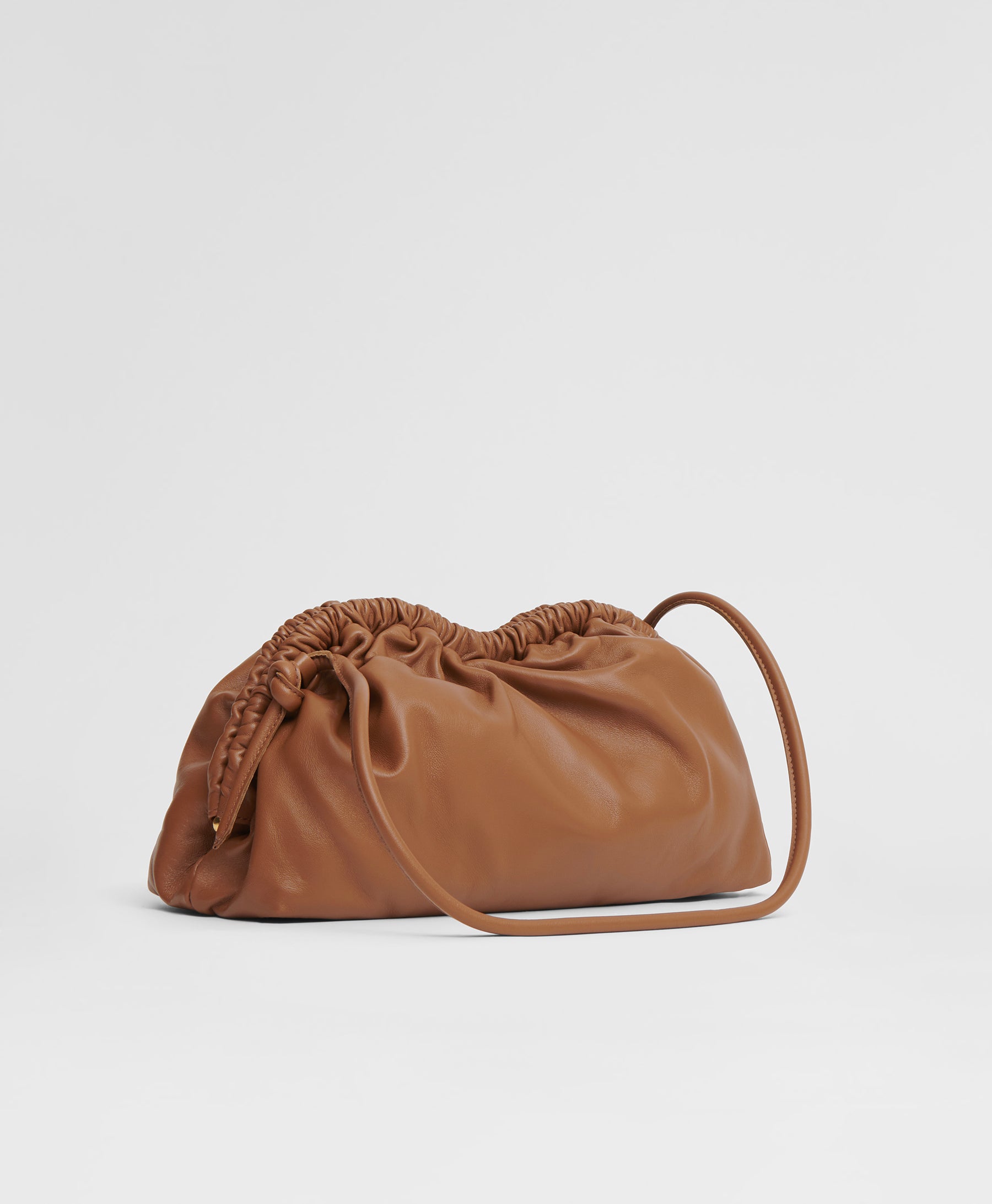 Oversized Cloud Clutch Camel