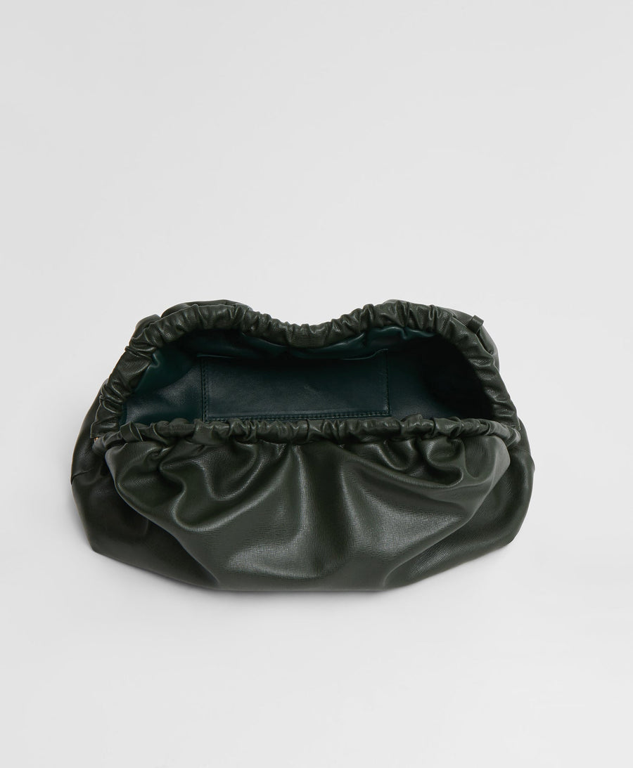 Black Cute Cloud Genuine Leather Magnetic Closure Shoulder Bags