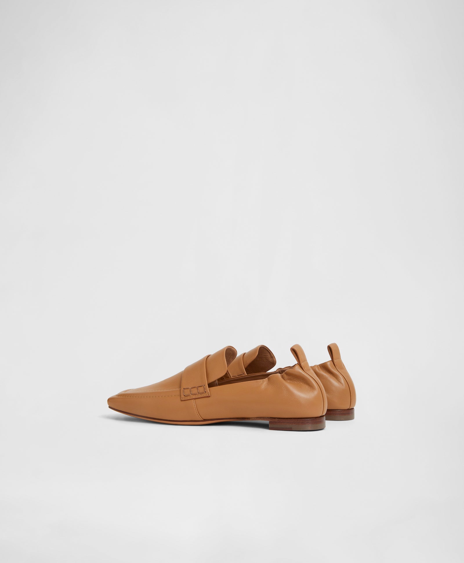 Square Toe Loafer - Caramel