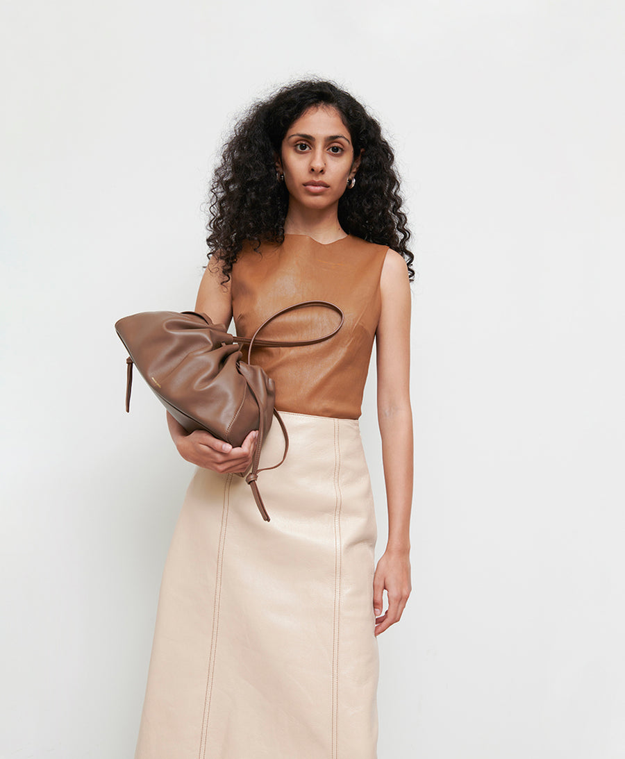 Mansur Gavriel Bloom Mini Leather Crossbody Bag