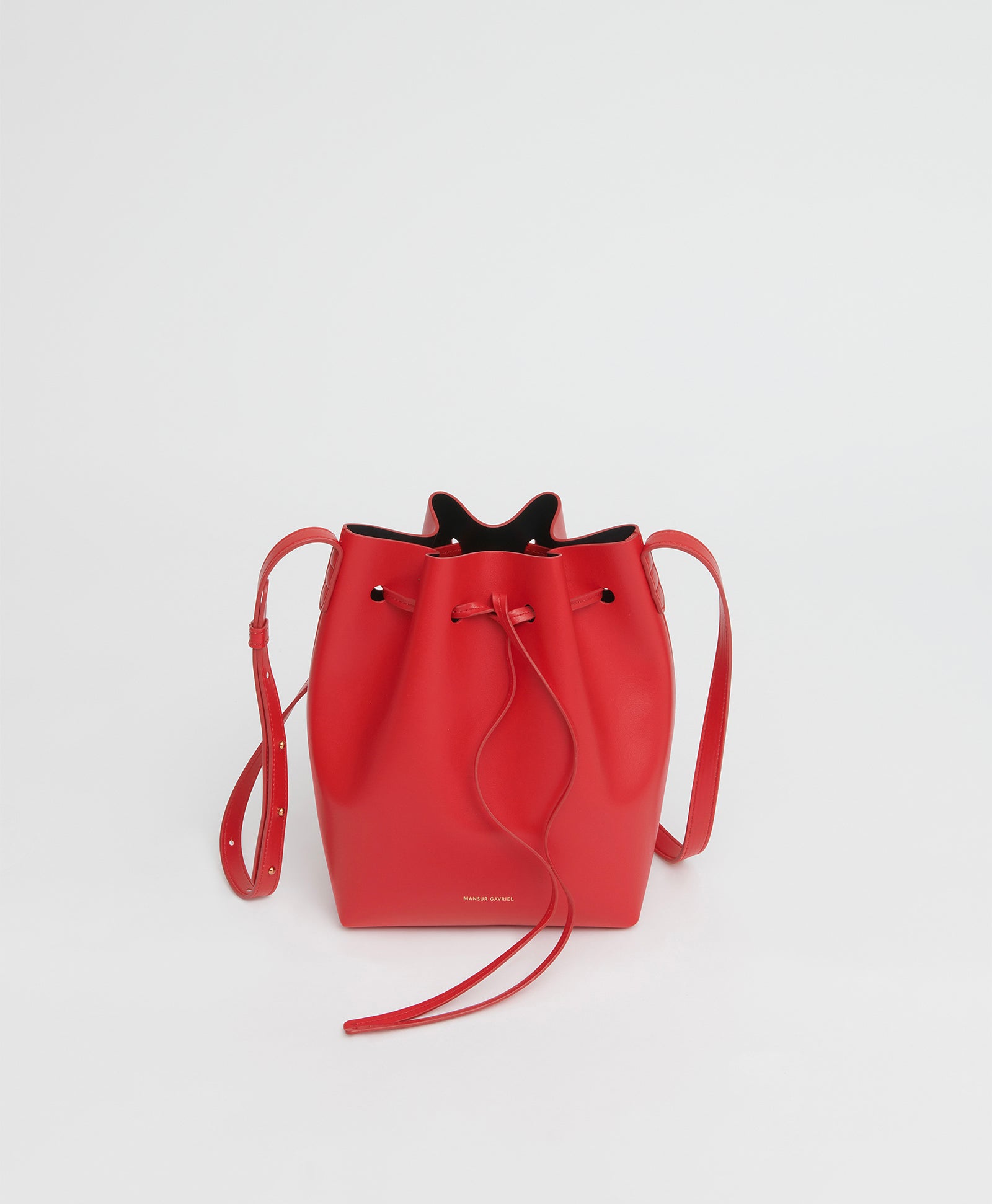Buy Mansur Gavriel Women's Mini Mini Bucket Bag, Cammello/Rosa, Tan, One  Size at