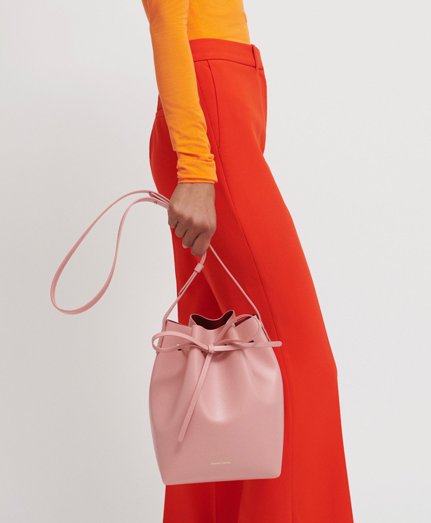 Mansur gavriel bucket bag rosa hot sale