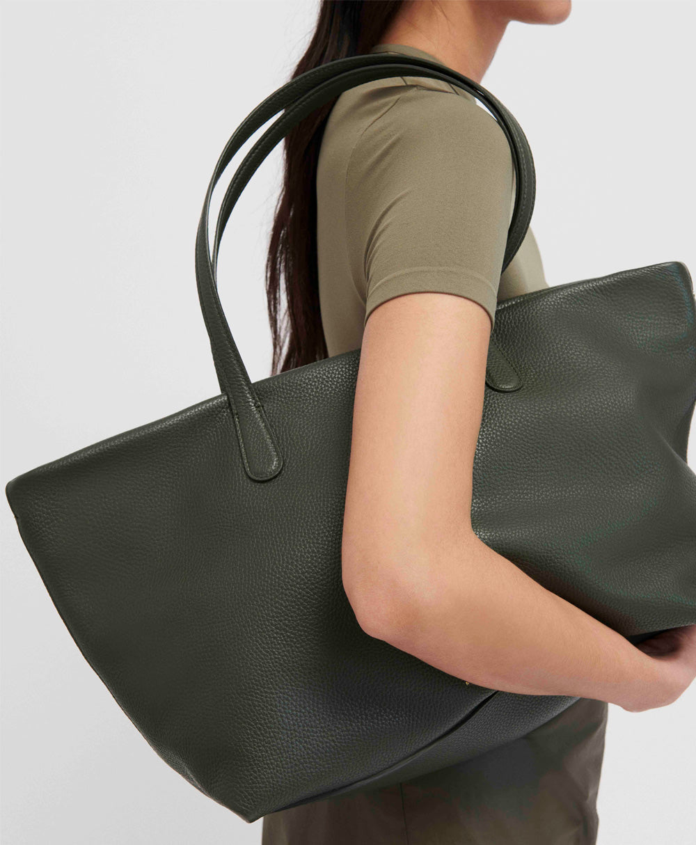 Leather tote clearance with zipper