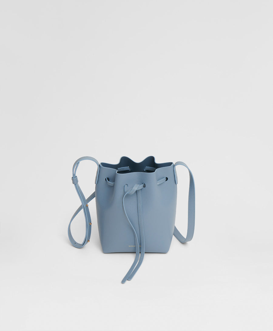 Mansur Gavriel Mini Mini Bucket Bag - Blush Saffiano on Garmentory