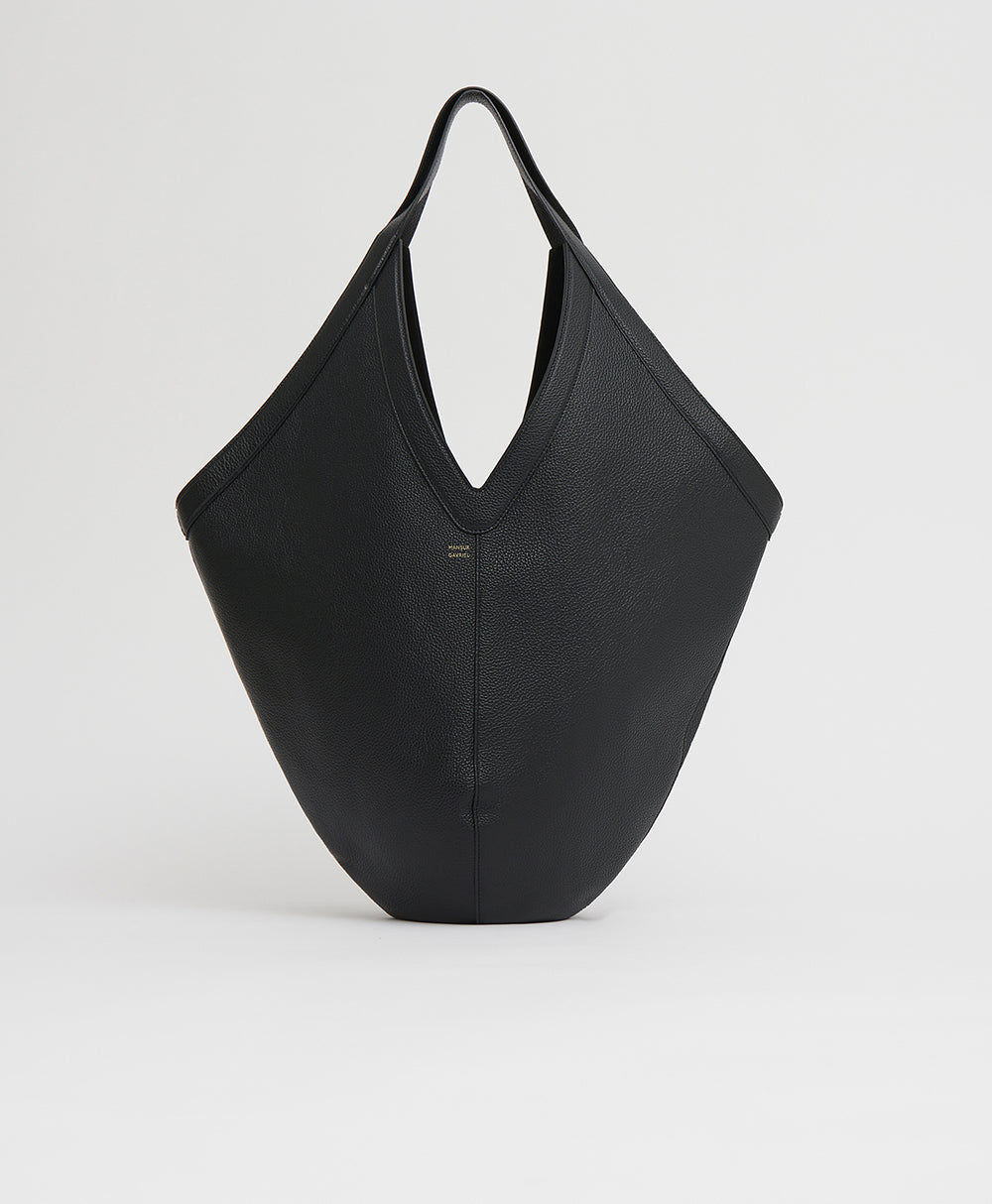 Soft black leather hobo bag hot sale