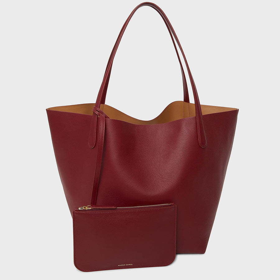 Mansur Gavriel Everyday Soft Leather Tote Bag in Green