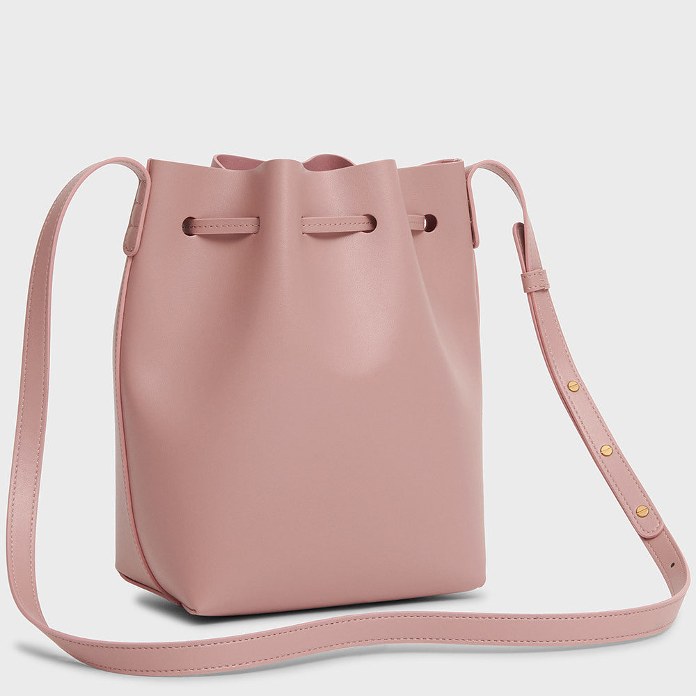 Mansur Gavriel Women's Mini Pleated Bucket Bag - Cammello/Rosa