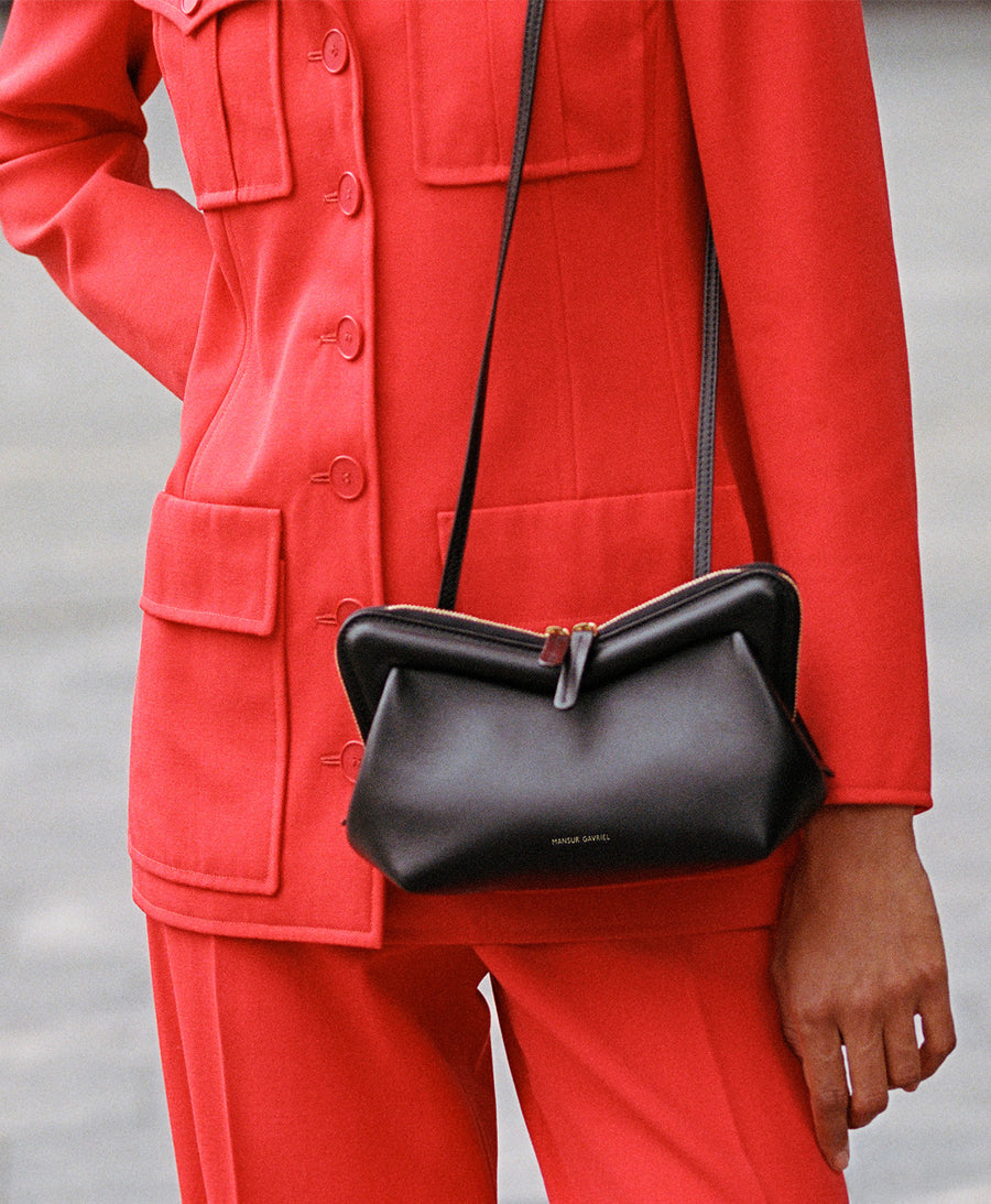 Mansur Gavriel Women's Mini Frame Leather Crossbody Bag